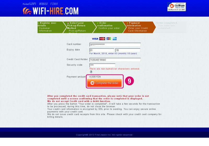 đăng ký pocket wifi